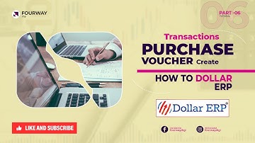 DOLLAR ERP | PART - 6|  HOW TO CREATE DOLLER ERP SOFTWARE PURCHASE VOUCHER. ERP SOFTWARE.