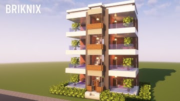 How to make an Apartment in minecraft(TUTORIAL) #minecraft#briknix#javaedition#minecraftbuilding