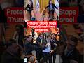 Recognize Palestine!’ – Chaos as Protesters Stop Trump Mid-Speech in Israel! #shorts