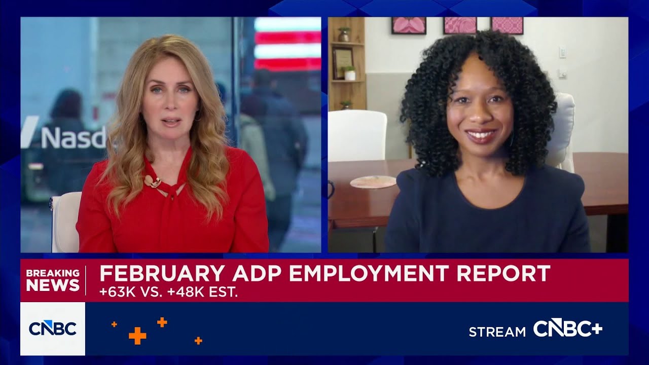 Private companies added 63,000 jobs in February, January revised to just 11,000 additions: ADP