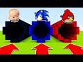 DO NOT CHOOSE THE WRONG TUNNEL(BOSSBABY, SONIC, ANGRY BIRDS) (Ps3/Xbox360/PS4/XboxOne/PE/MCPE)