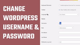 How to Change WordPress Username & Password (using Simple Codes)