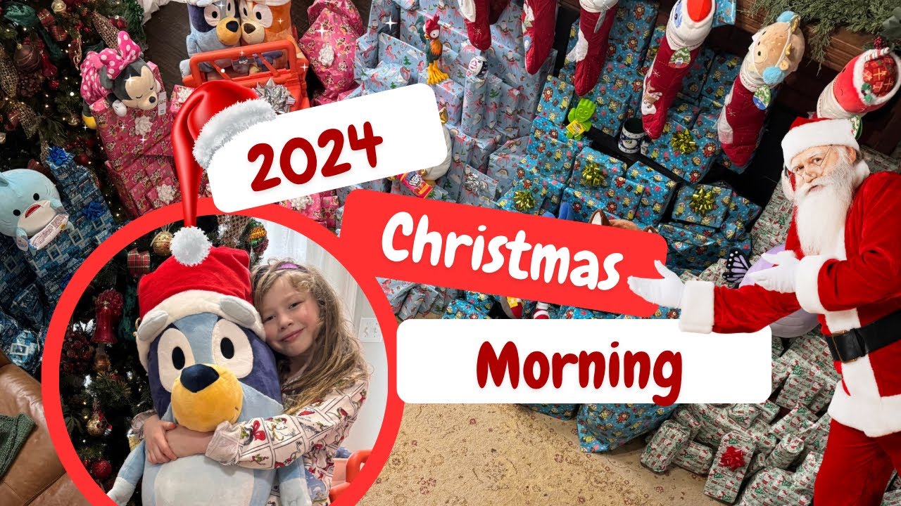 *NEW* 2024 FULL Christmas Morning | A LARGE Family Christmas Day ! Full gift opening | Surprises !