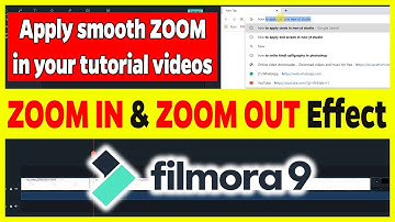 ZOOM IN or ZOOM OUT Effect in Tutorial videos | Filmora9 zoom effect | Make your tutorial like a PRO