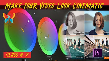 Make Your Video Look Cinematic  |  Fast  & 3  Way Color Corrector  in  Adobe Premiere Pro | Class# 7