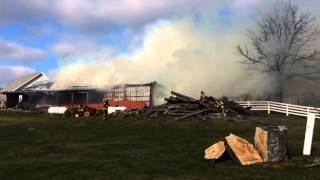 Christmas Eve barn fire