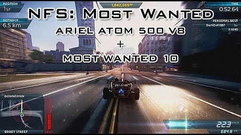 Need for Speed: Most Wanted (2012) - Ariel Atom 500 V8 + Most Wanted 10 - Xbox 360 (NFS001)