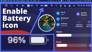 Show Battery Percentage in Menu bar MacOS Bigsur - Macbook Pro Macbook Air Macbook M1 Macbook Air M1