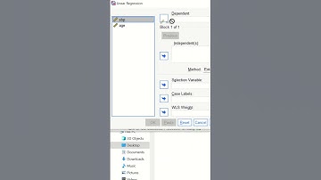Simple linear regression in SPSS #Shorts