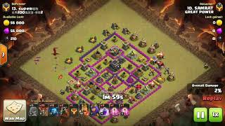 Clash of Clan War Spectator Attack 2018  [9 VS 15] Top Lavel Part (2) screenshot 1