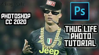 How to make Thug life photo with Photoshop//Tutorial (CrazyGamer) screenshot 2