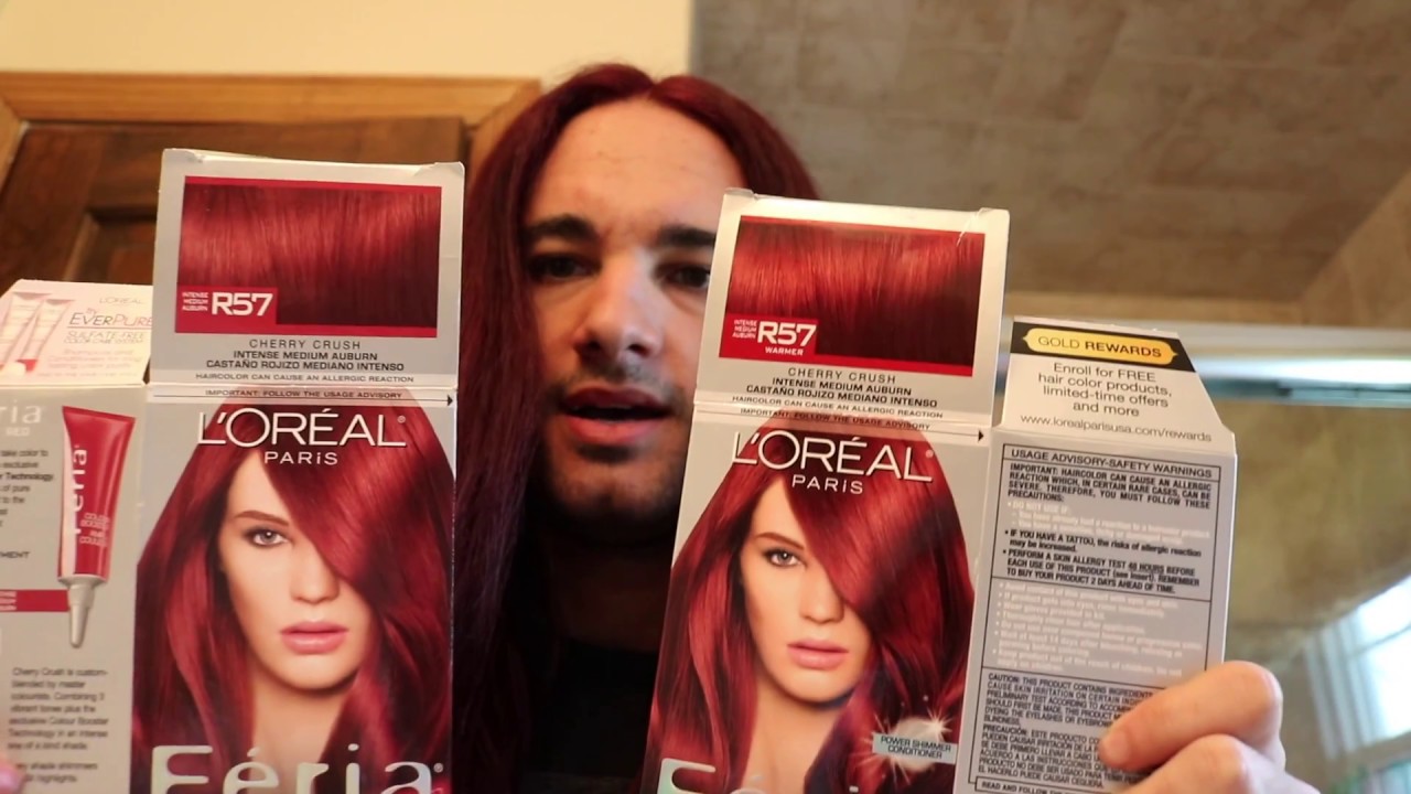 red hair dye, loreal, loreal hair color, loreal feria, loreal...