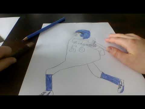 sketch mookie betts drawing