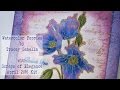 Scraps of Elegance April 2016 Kit ~ Watercolor Poppies - Prima Oil Pastels, Brusho, Himalayan Poppy