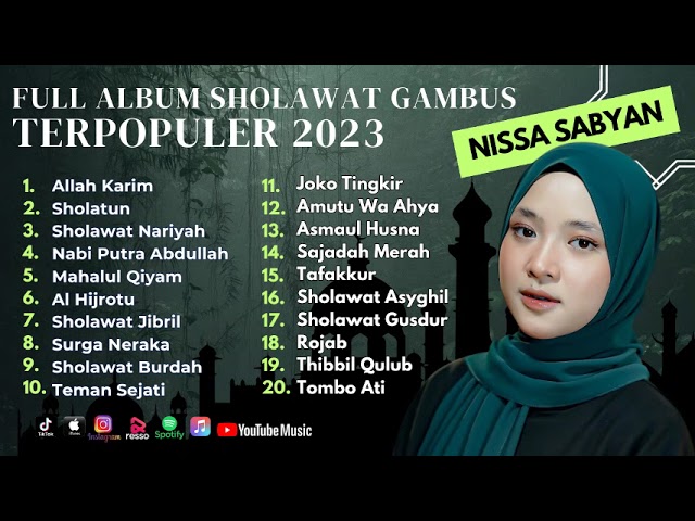 Sholawat Terbaru || Nissa Sabyan Album Sholawat Gambus Viral 2023 || Allah Karim - Sholatun class=