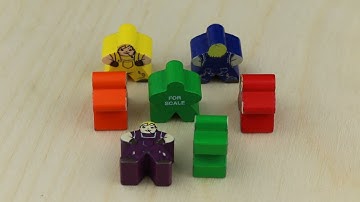 Female Farmer Meeple - Board Game Pieces from The Game Crafter