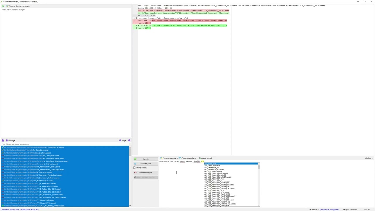 #3.1 Git - Retarget Animations - UE5 Manny Integration - ALS Secrets