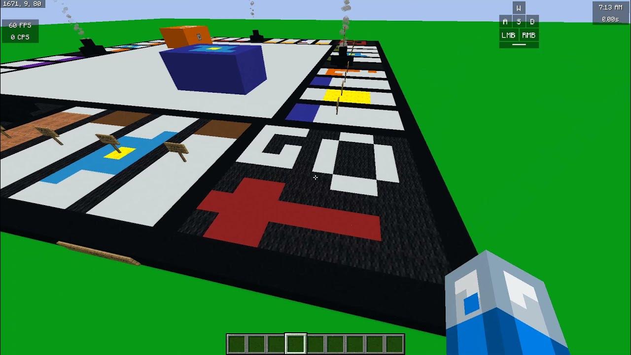 so I made a giant minecraft monopoly board... so I made a giant minecraft monopoly board...