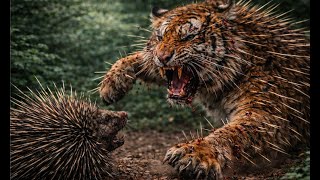 Apex Predator Meets Spiked Fortress Tiger Vs Porcupine