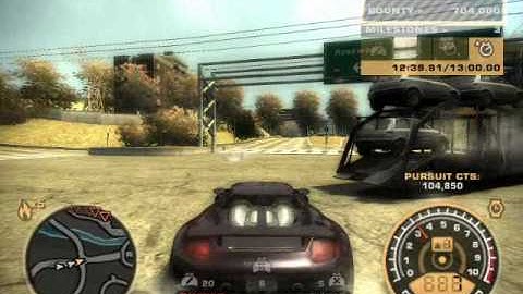 NFS Most Wanted: Invisible police cars! (Part 2/2)