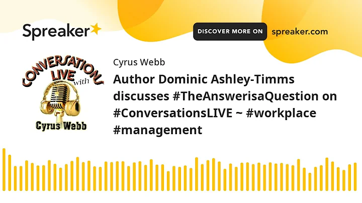 Author Dominic Ashley-Timms discusses #TheAnsweris...