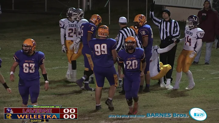 PTCI Football Laverne vs Weleetka 11-25-16