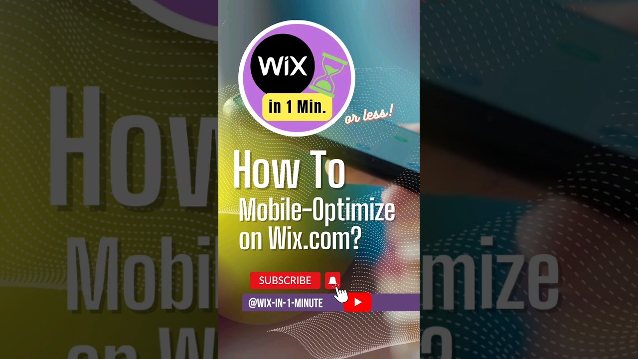 How To Mobile-Optimize on Wix? (by Wix in 1 Minute)