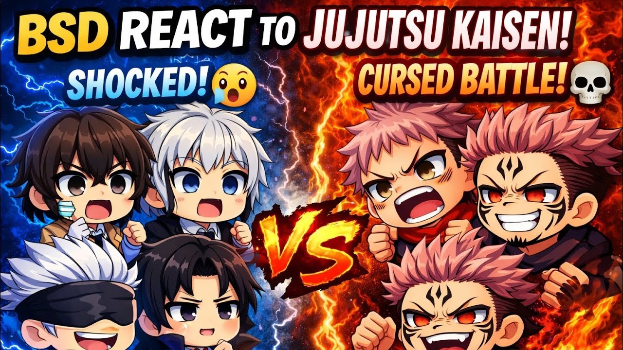 BSD x Jujutsu Kaisen Reaction | Things Get Dark Fast // Gacha Club