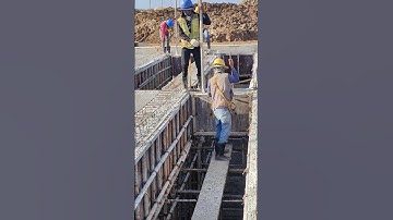 Remove formwork of cross beam