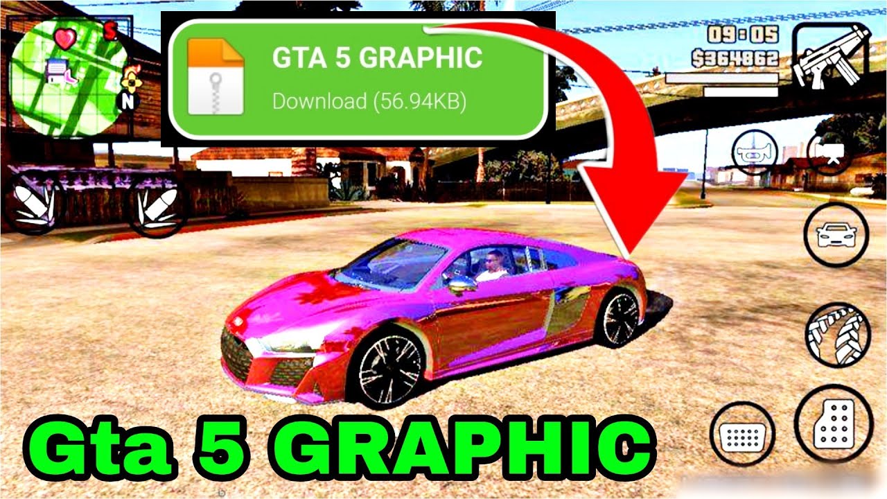 Top 5 *GTA 5 Graphics Mods* For GTA San Andreas Android 🔥