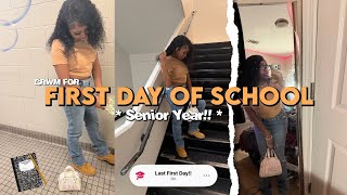 GRWM FOR THE FIRST DAY OF SCHOOL | (senior year edition) | 