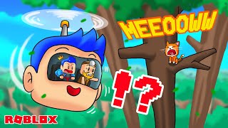 Download Lagu KEPALAKU JADI HELIKOPTER DEMI SELAMATKAN KUCING LUCU TERSANGKUT DI ATAS POHON ROBLOX!! MP3