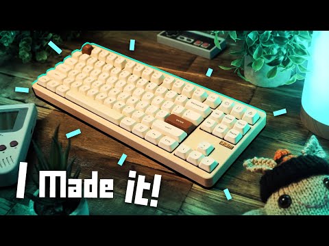 Watch me build a BEAUTIFUL retro keyboard (Nuphy Gem80)
