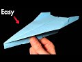 How to make a Paper Airplane (A4 size) - EASY paper airplanes that FLY FAR