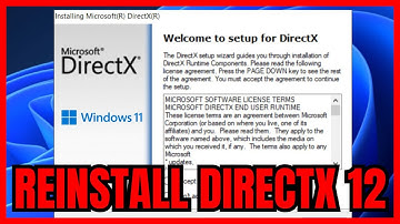 How To REINSTALL DirectX 12 On Windows 11 (QUICK & EASY) 2025