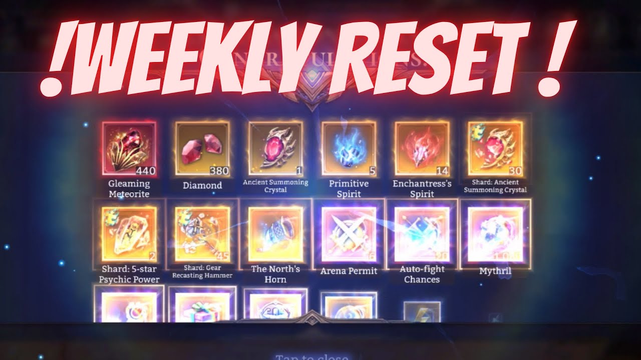 WEEKLY RESET +EXCLUSIVE ARTIFACT+ SADIE BRAND NEW SKIN #watcherofrealms ...