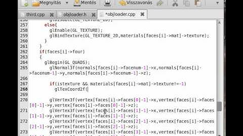 OpenGL (SDL,C++) tutorial 12 - obj file loader, material and UV textures (part 7)