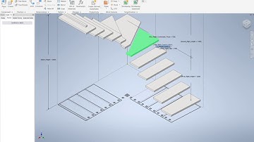 Autodesk Inventor 2020. Stairs etc. Winder treads #25. With link to incomplete model