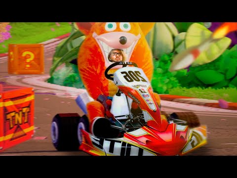 Видео: NG гоняет в Crash Team Racing