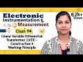 Linear Variable Differential Transformer (LVDT) - Construction and Working Principle