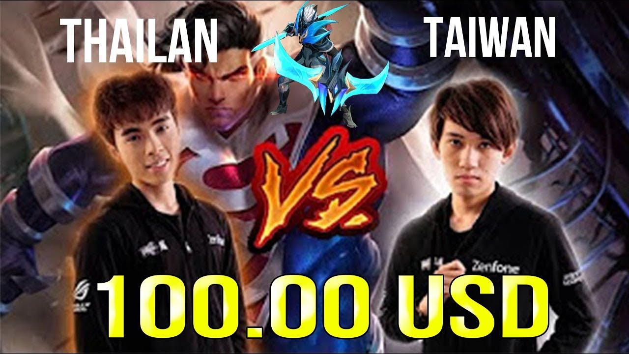 Kèo Solo Nakroth 100.00 USD | Best Thái Lan vs TaiWan | ROV highlights |펜타스톰
