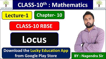 Class 10 Math Chapter 10 Locus RBSE Mathematics Part-1