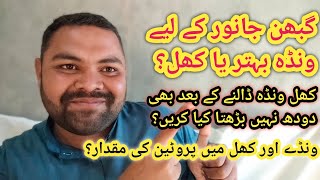 janwar ke liye Wanda behter ya khal || جانور کے لیے ونڈہ بہتر یا کھل || Animal Informer TV