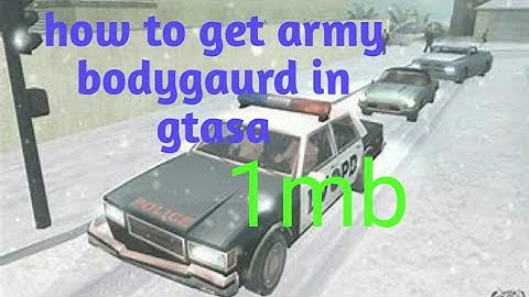 How to add bodyguard army in gta san adress
