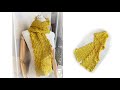 钩织编织荷叶边围巾｜How To Crochet A Scarf