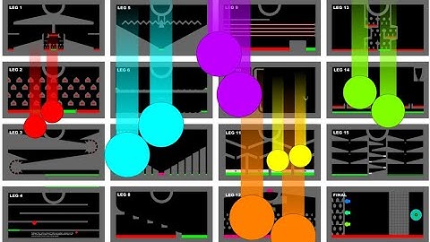 Double Eliminations || 16 Eliminations Marble Race in Algodoo