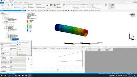 Ansys Mechanical_Thermal load and then Displacement load