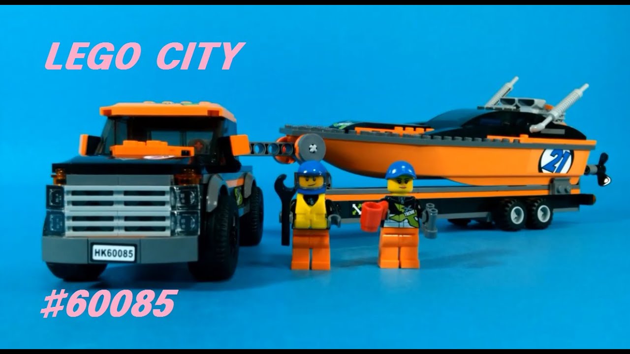 Lego City 60085 4x4 with Powerboat Build Review 레고시티 60085 파워보트 운반트럭 조립