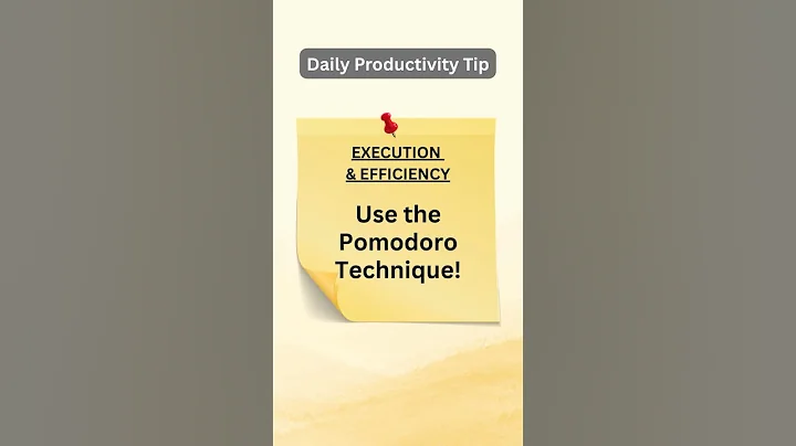 Use the Pomodoro Technique | Productivity Tip