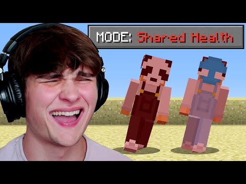 Minecraft, But Our Health Is Shared...